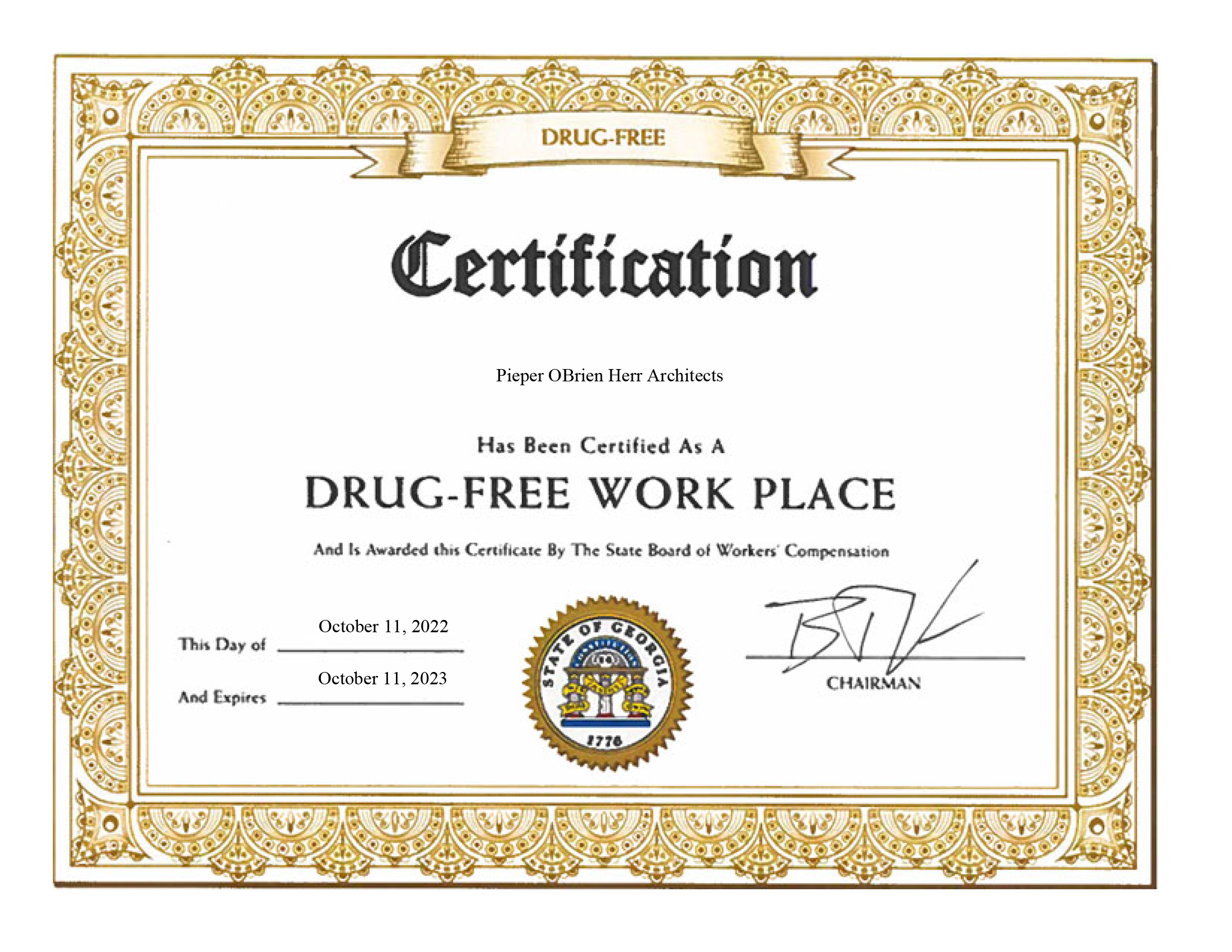 Drug-Free Work Place - 1022-1023